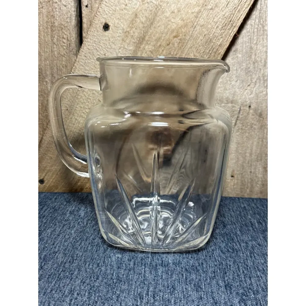 Vintage Federal Glass Starburst Clear 7